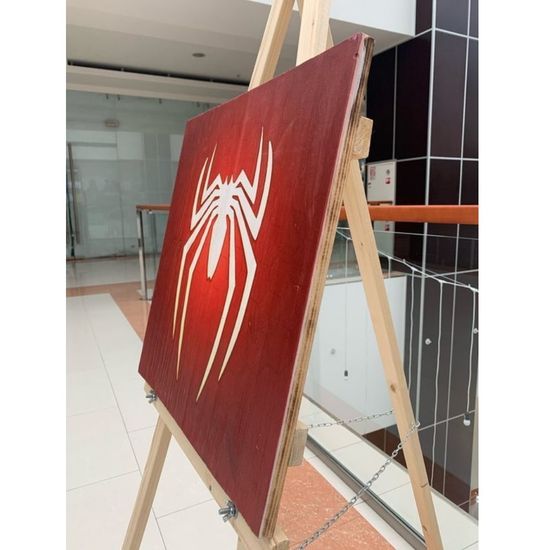 Картина на досках Spider Man Logo (50x50 см)