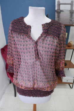 Блуза на резинке 46 размер