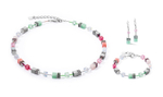 Колье Coeur de Lion Green-Pink 4023/10-0504
