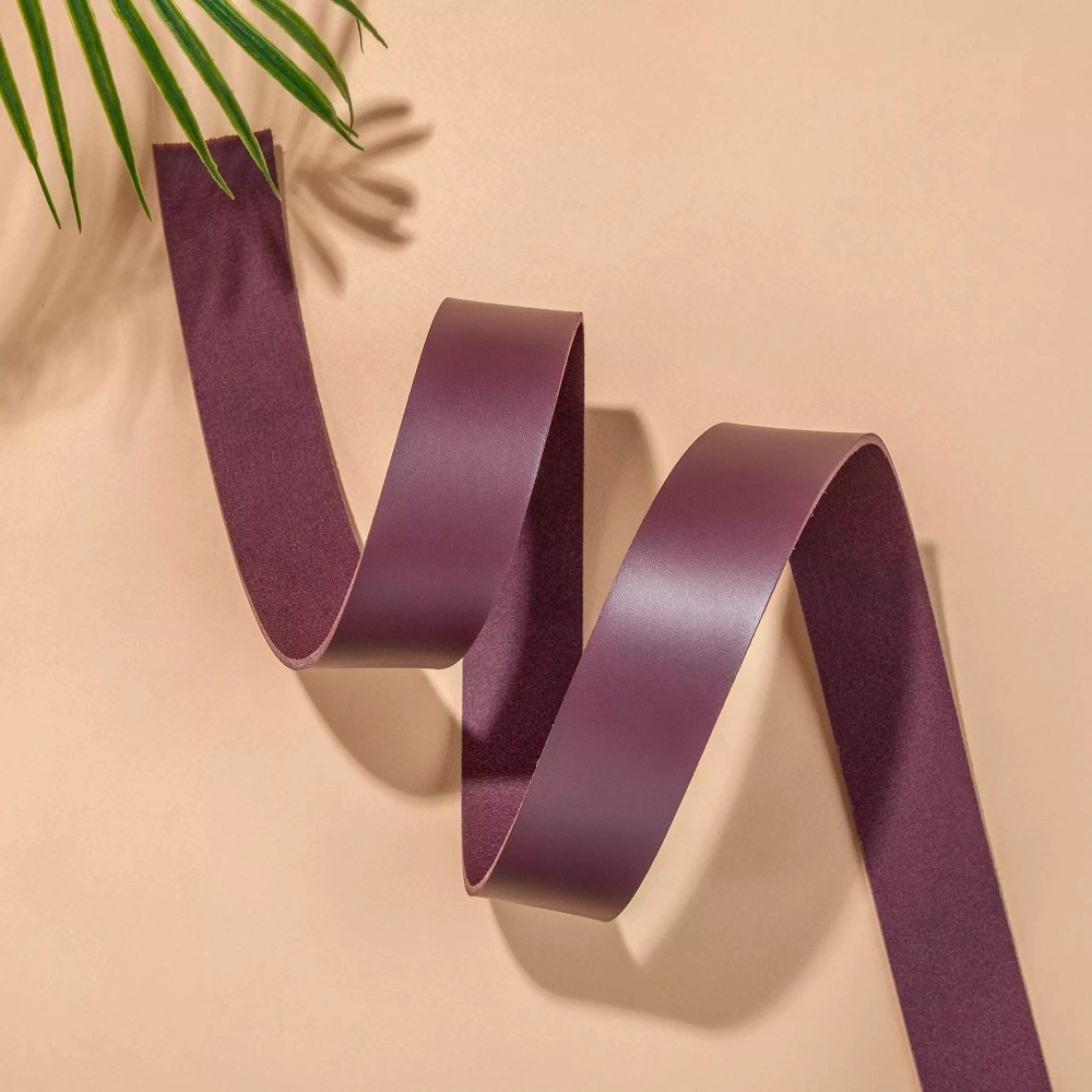 Ременная заготовка Dakota Burgundy (2,8+ мм), цв. Бордовый