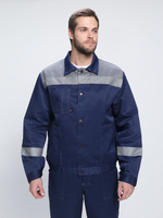 Костюм Лигор-2 СОП (тк.Смесовая,210) п/к, т.синий/серый