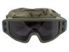 Маска стрелковая ShotTime Puma защитная зелёная, комплект с 3 линзами