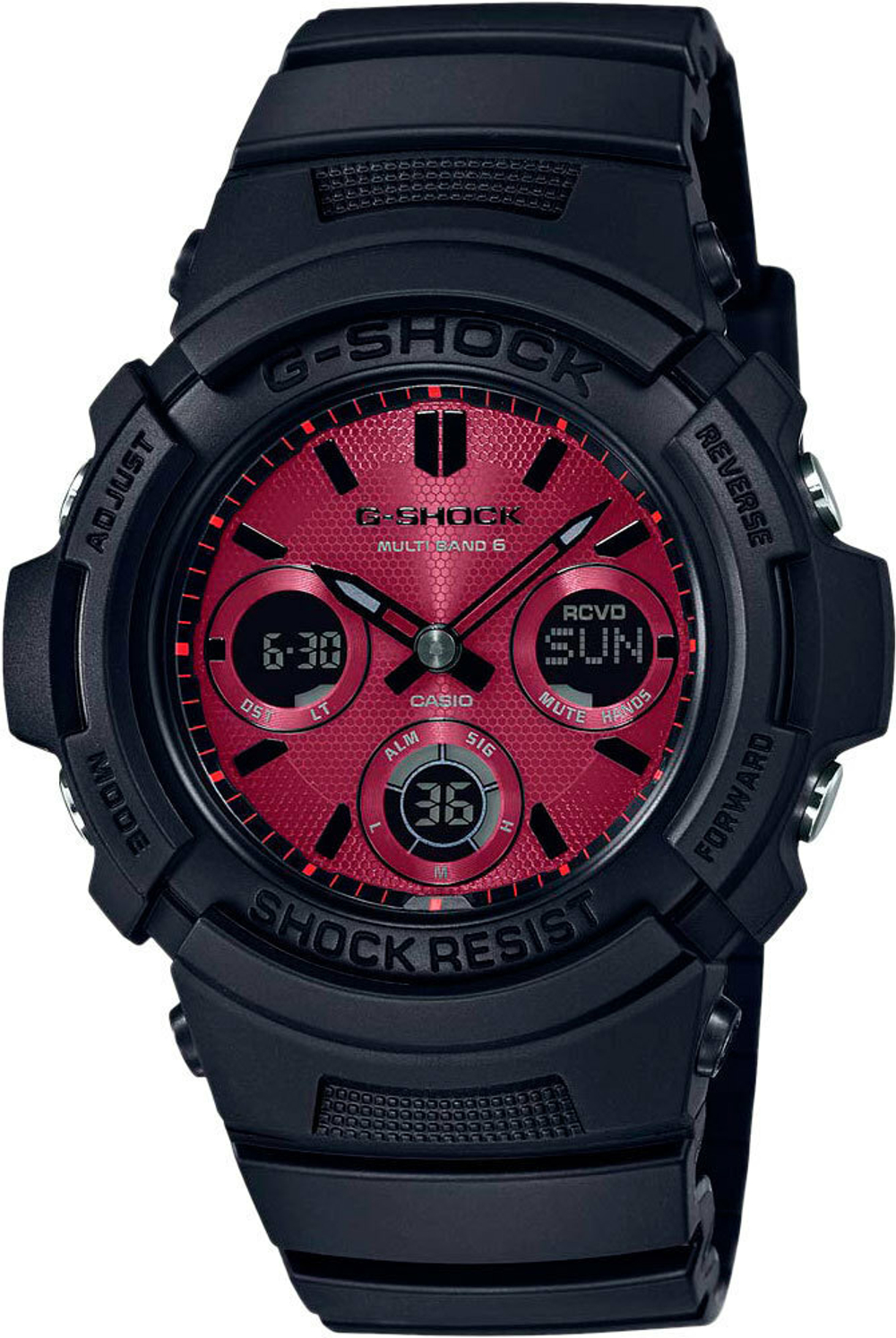Японские наручные часы Casio G-SHOCK AWG-M100SAR-1AER с хронографом