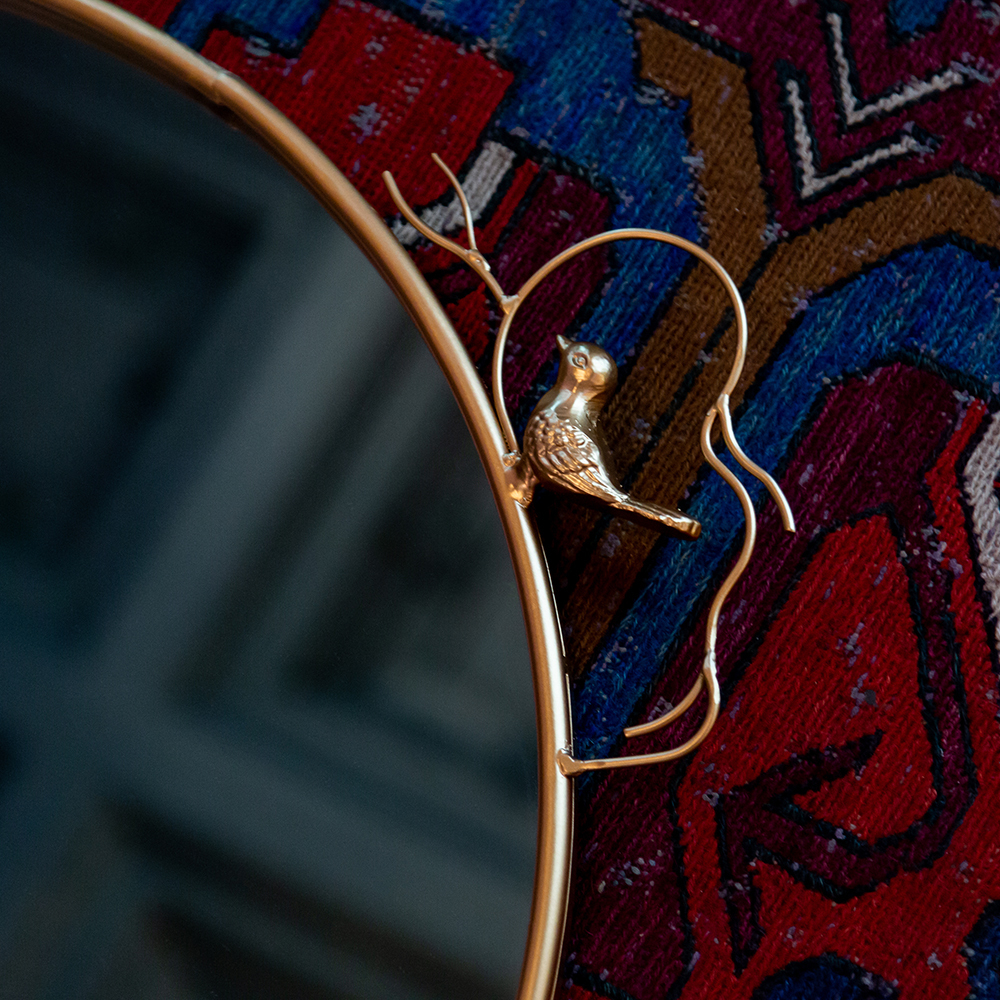 Зеркало настенное Объект мечты Багатель Голд