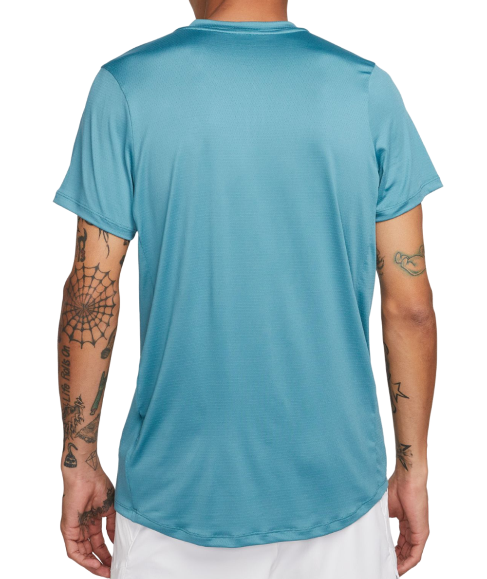 Мужское теннисное поло Nike Court Dri-Fit Advantage Polo - mineral teal/white