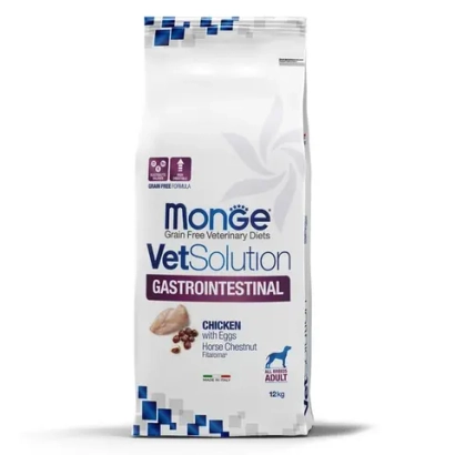 Корм для собак диетический Monge VetSolution Dog Gastrointestinal Гастроинтестинал при заболеваниях ЖКТ 12 кг