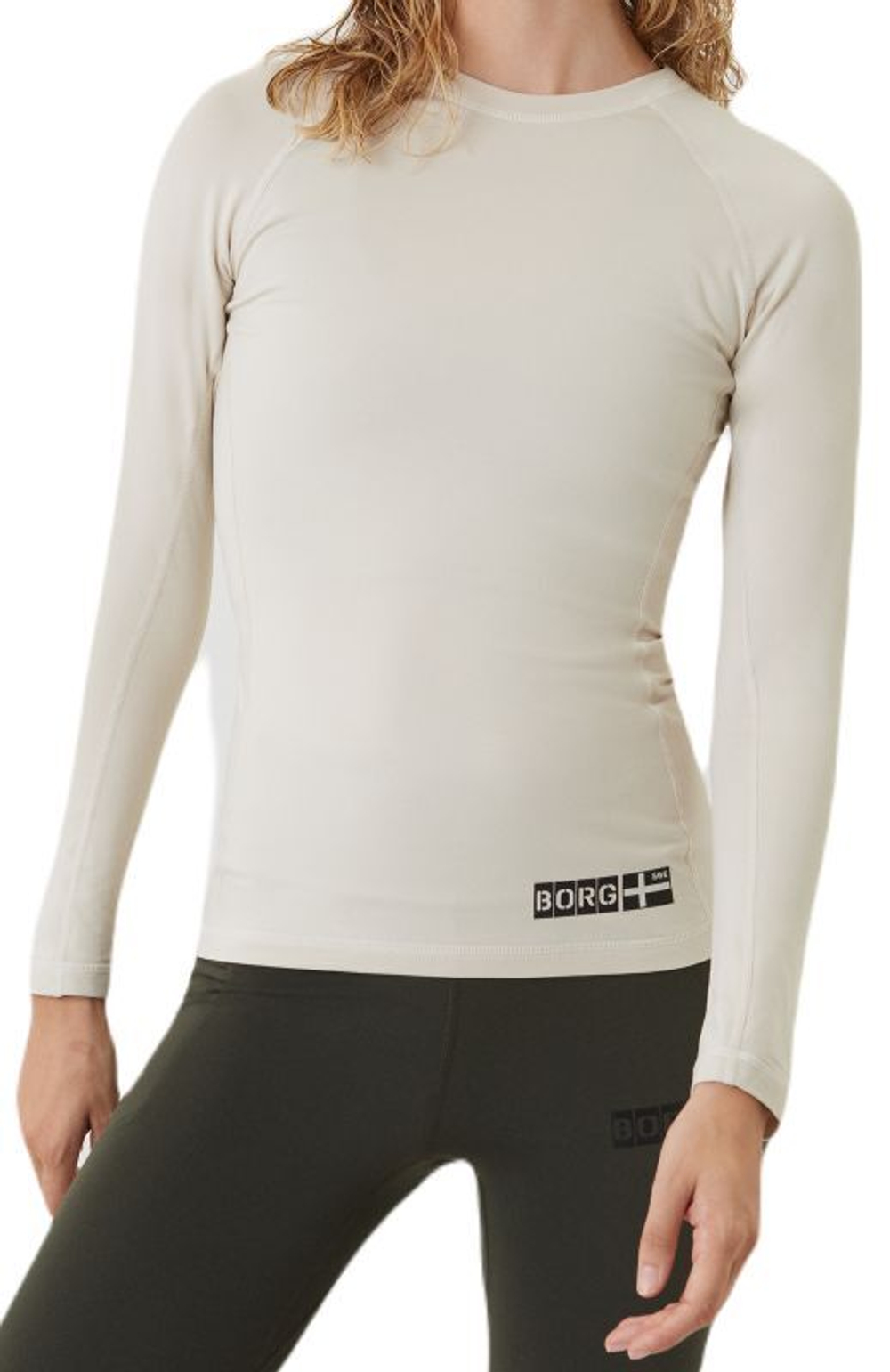 Женская футболка теннисная (dł. Рукава) Björn Borg Sthlm First Layer T-Shirt - moonstruck