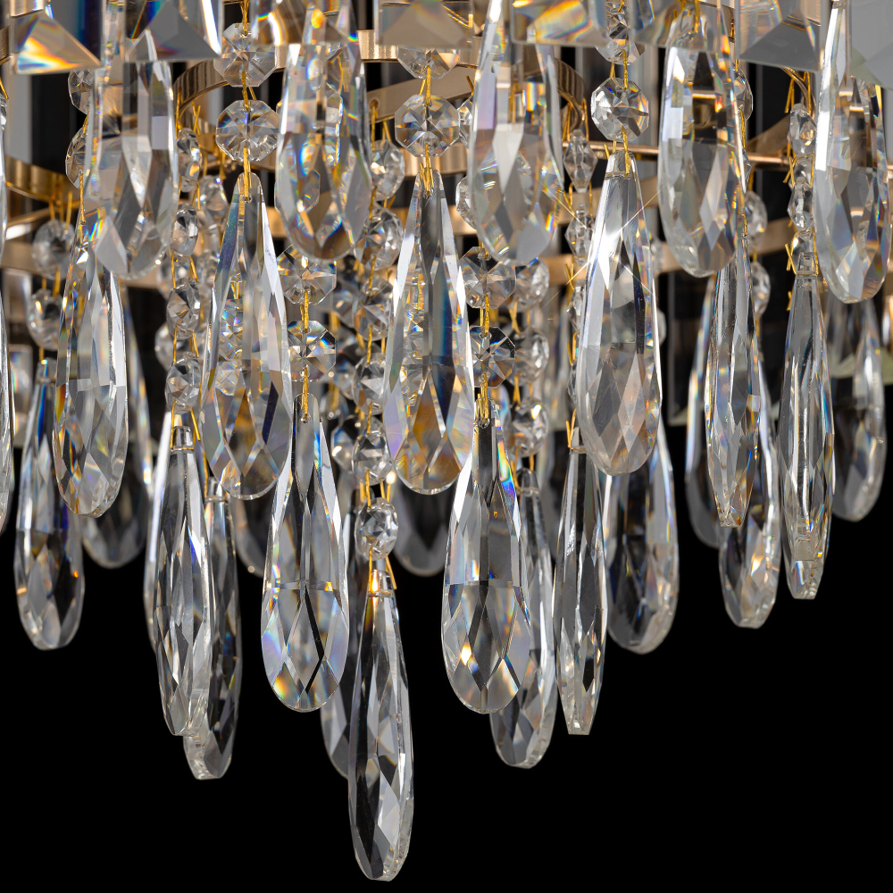 Citilux LEONNA CL320182 Люстра хрустальная Золото