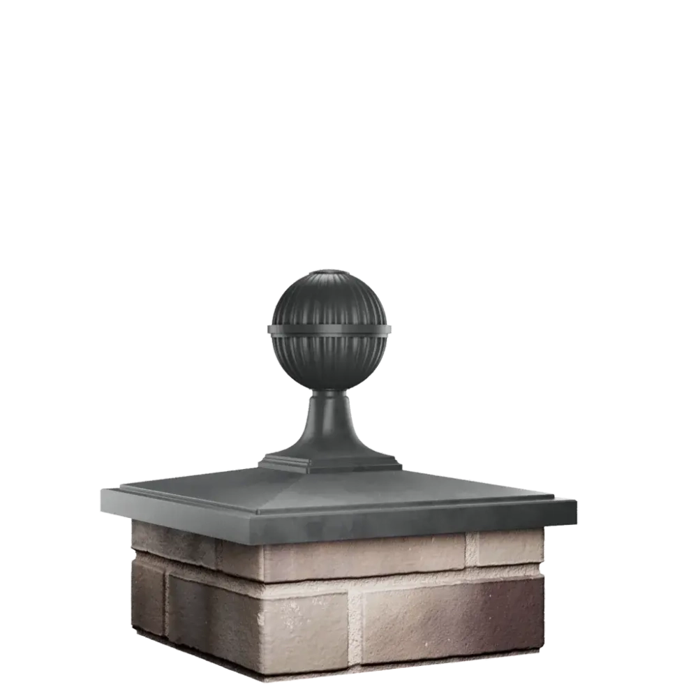 Колпак для забора BONA на 1,5 кирпича с шаром