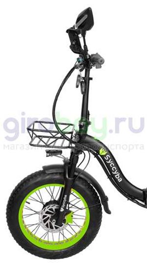 Электровелосипед Syccyba F11 Pro Dual 48V/15Ah (полный привод) - Салатовый обод фото №10