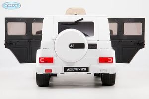 Детский Электромобиль BARTY Mercedes-Benz G63 AMG (12V/10ah) Tuning (HAL168) белый фото №4