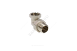 Соединитель латунь никель американка Ду 20 (3/4") угловой ВР/НР VALFEX VF.098.N.034