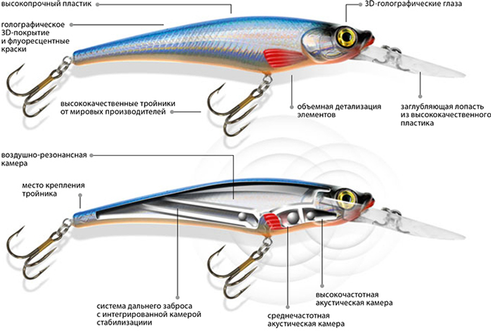 Воблер Минноу Пан 130mm, вес - 13,0g,