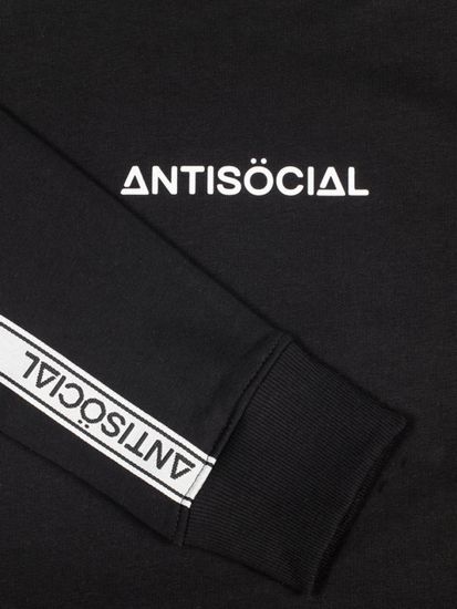 Свитшот Antisocial Sweatshirt Black Stripe (чёрный)