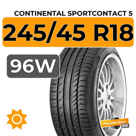 Continental SportContact 5 245/45 R18 96W