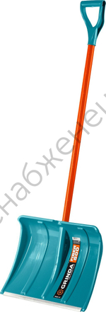 GRINDA FIBER-500, ширина 500 мм, пластик, с алюминиевой планкой, особопрочный легк. черенок из фибергласса, V-ручка, снеговая лопата, PROLine (39940)