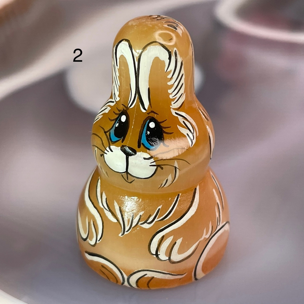 34330 Селенит Зайка фигурка 27*40мм-27