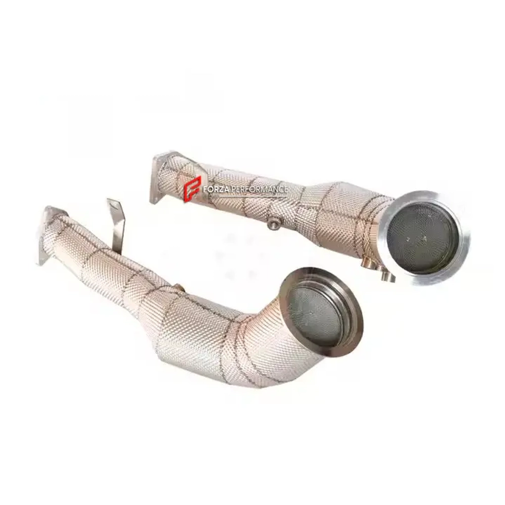 Даунпайп для Porsche Macan 95B Facelift GTS 2.9T 2020-2023 Порше Макан Рестайлинг