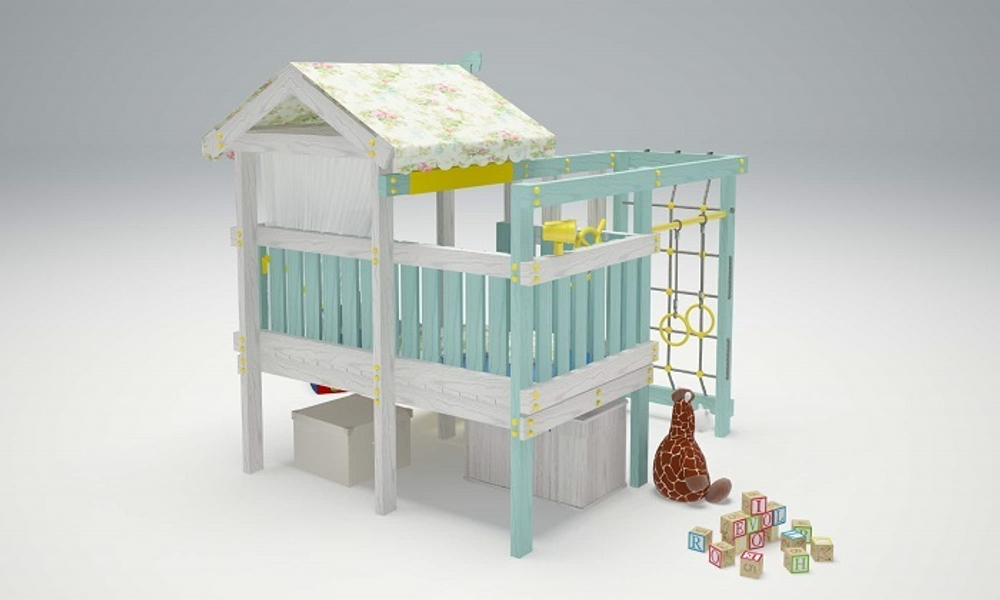 Игровой комплекс из дерева"Baby - 1"