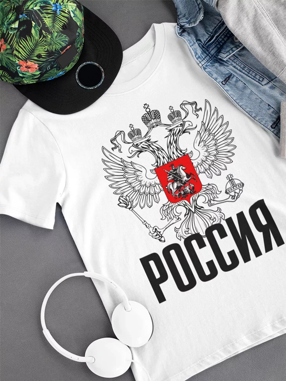 Футболка с гербом России