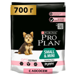 Сухой корм Pro Plan Mini Puppy для щенков мелких пород с чувствительной кожей, 700 г