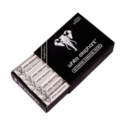 Фильтры трубочные "White Elephant" Active-Kohle Carbon 40шт. 9мм