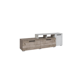 Альберо Тумба ТВ малая дуб крафт серый/дуб крафт белый