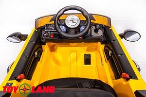 Детский электромобиль Toyland Mini Cooper желтый фото №7