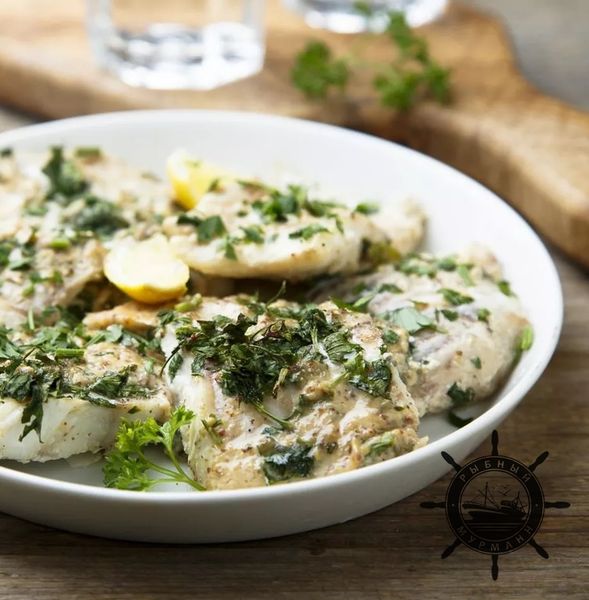 Запечённая в духовке Треска с зеленью от Рыбного Мурманна