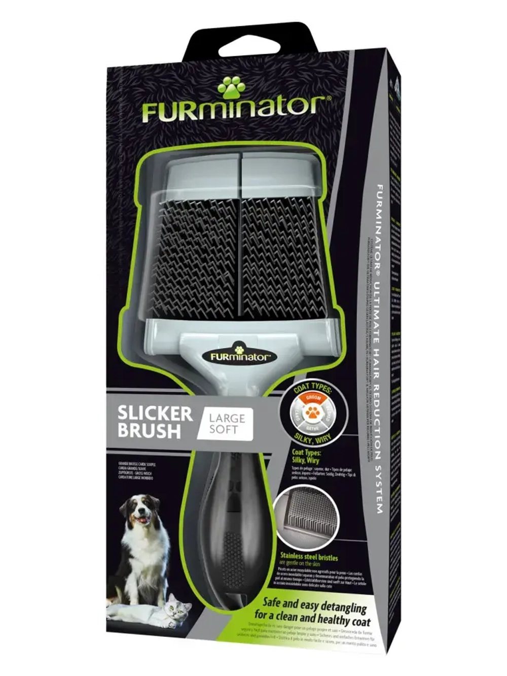 Furminator пуходерка с мягкими щетинками