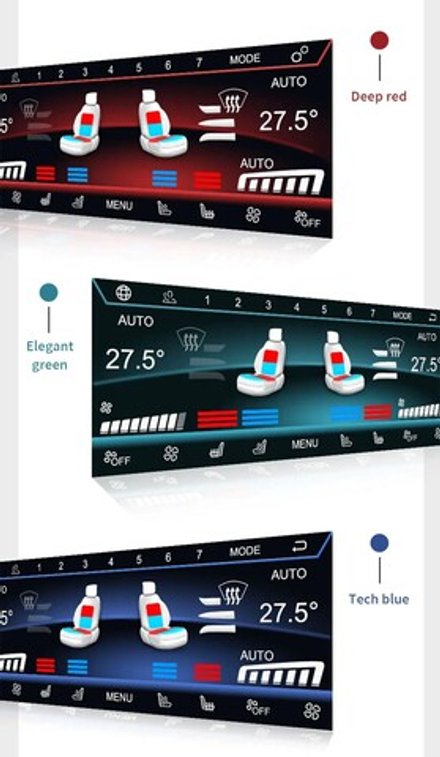 Сенсорная панель климата BMW 5-серия G30 2017-2023 - Carmedia ZF-2025-G30 c 8.8" LCD (ЖК) экраном