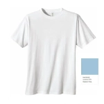 Футболка женская однотонная, голубой цвет, р-р 52