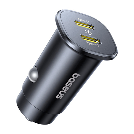 Автомобильная зарядка Baseus GoTrip Car Charger C+C 30W