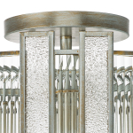 712054 Люстра AGAVE 5х40W E27 СЕРЕБРО С ПАТИНОЙ/ПРОЗРАЧНЫЙ