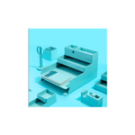 Органайзер настольный Deli ENS001blue Nusign синий пластик