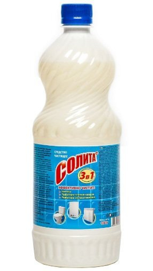 Щёкиноазот Солита Средство для удаления накипи и ржавчины, 1 литр, 12 штук в упаковке