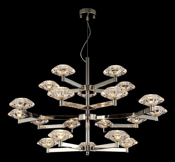 Подвесная люстра Crystal Lux Rebeca SP5+10+5 Nickel