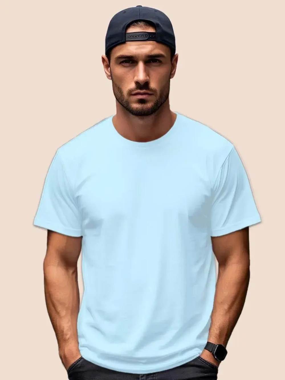 Футболка Взрослая.Премиум однотонная.Набор 2 шт