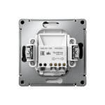 ARTGALLERY 1-клавишный ВЫКЛЮЧАТЕЛЬ с подсветкой, 10АХ, механизм, быстрозажим. клем., КАРБОН