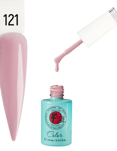 Гель-лак UV тон 121 Френч бежевая лаванда 10 мл