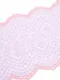 03-177  Кружево эластичное 18 см, лиловый/розовый