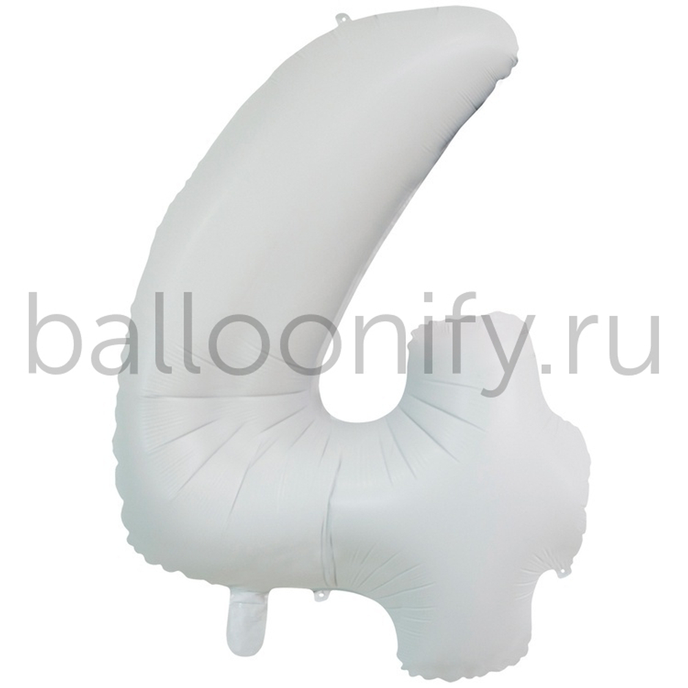 Шар ЦИФРА 4 White 26" 66 см