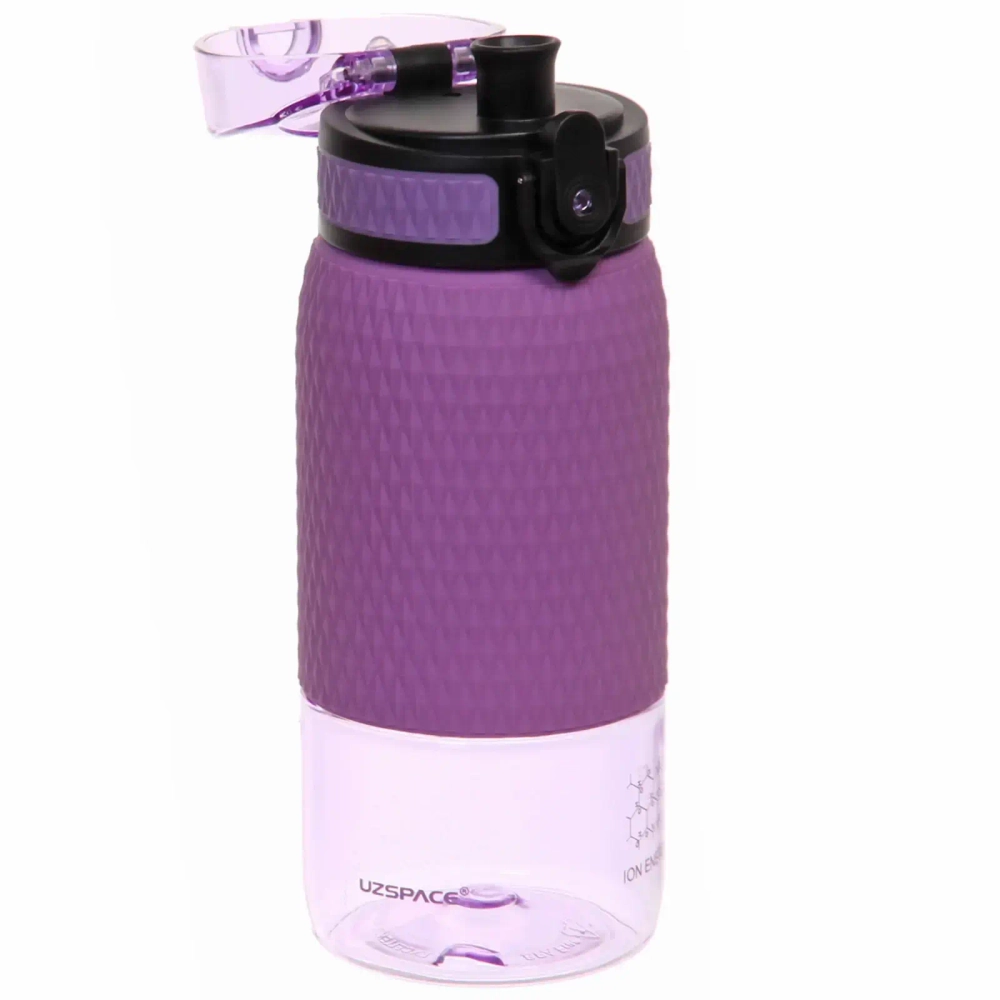 Бутылка спортивная UZSPACE Diamond 5055 с емкостью для фруктов (350 мл)