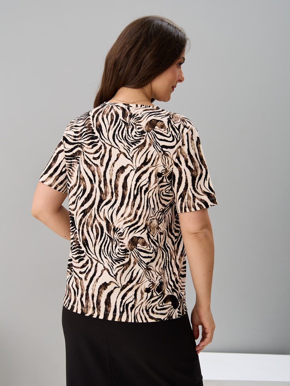 Футболка Фв-107/песочный-акварельзебра