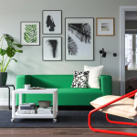 2-местный диван - iKEA KLIPPAN/КЛИППАН, 66x88x180см, зеленый,  ИКЕА