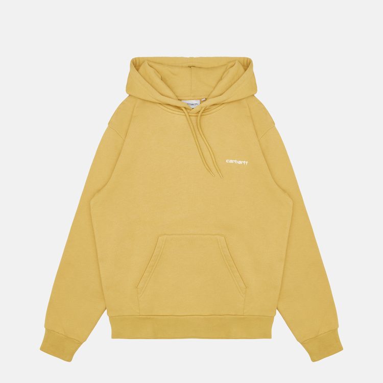 Толстовка мужская Carhartt WIP Script Embroidery Hooded  артикул:I033658_agate - купить в магазине Дайс