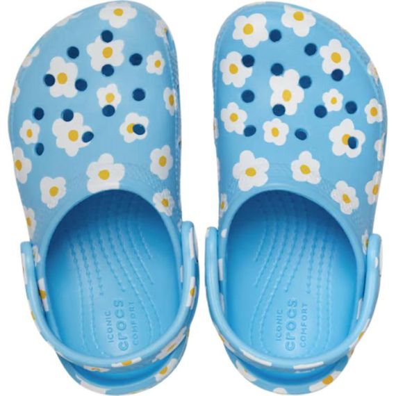 Crocs Classic Daisy Clog 'Blue'