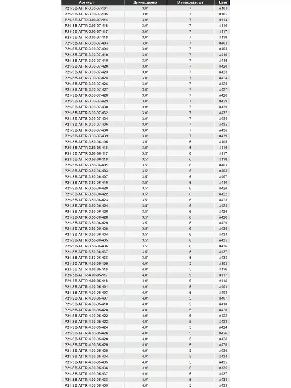Виброхвост Attira,3.00'',76,2мм,2,9гр,цвет 426,7 шт/уп.