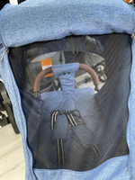 Коляска прогулочная Babalo 2023 Синий белая рама