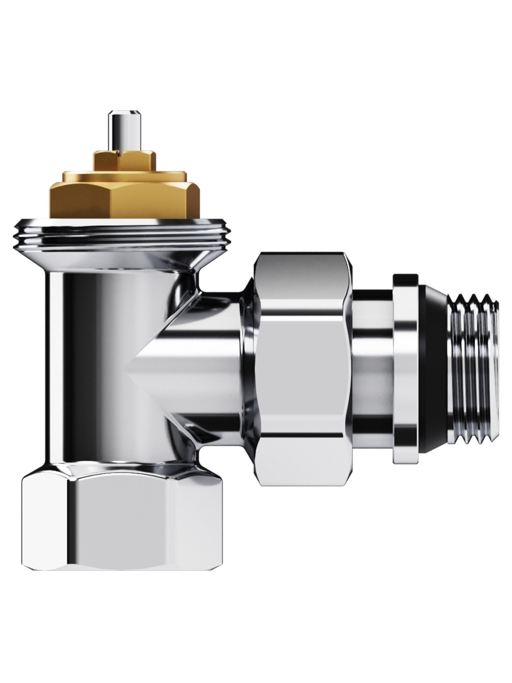 Набор термостатический угловой Royal Thermo Design 1/2"М30х1,5 (Хром)